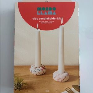Mondo Llama Clay Candleholder Kit - Multicolor